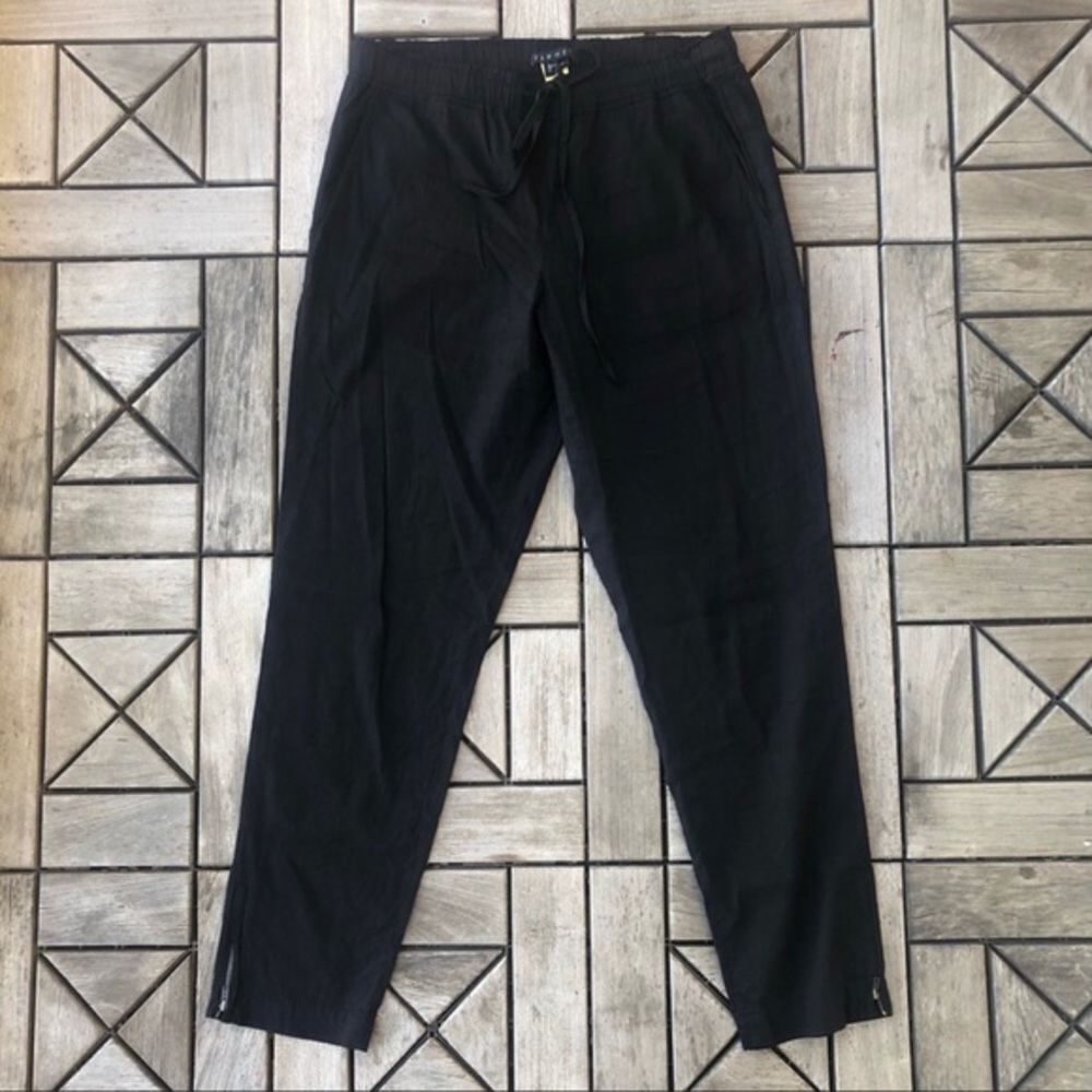 Theory Zip Ankle Black Pants Size M